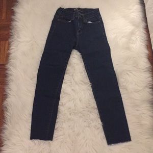 BDG high rise grazer ankle jeans